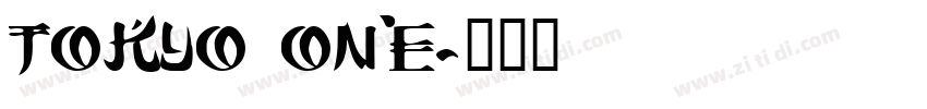 tokyo one字体转换